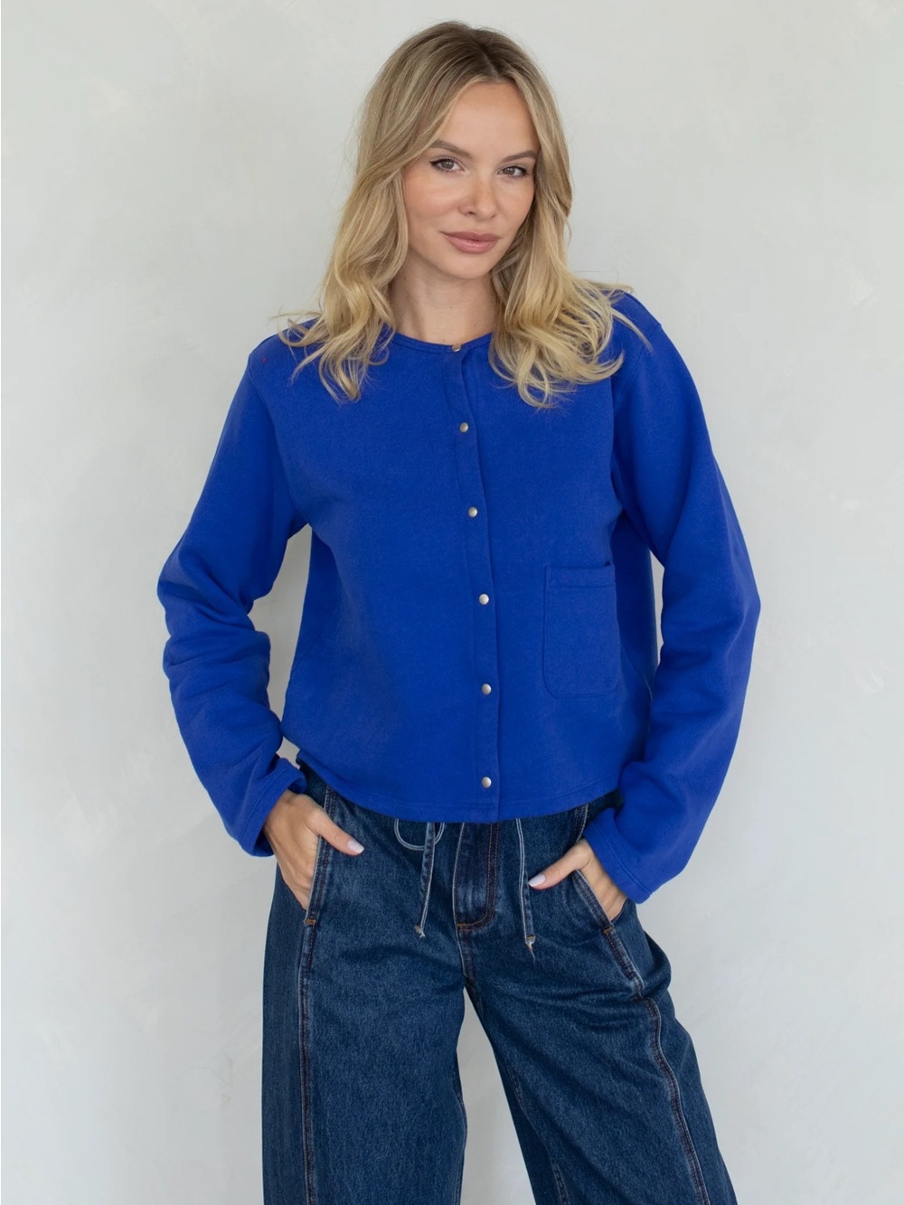 NWT Blue Rory Cardigan by Things Between.